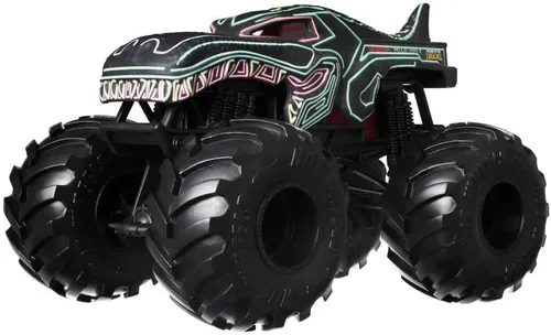 Hot Wheels Monster Trucks - Mega Wrex de neón fundido a presión a presión a escala 1:24