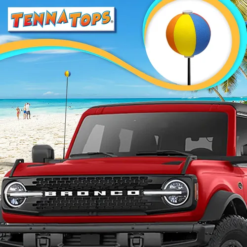 Vista 4 de Summer Fun Beach Ball Car Camión, SUV Antena Topper Accesorio Automático