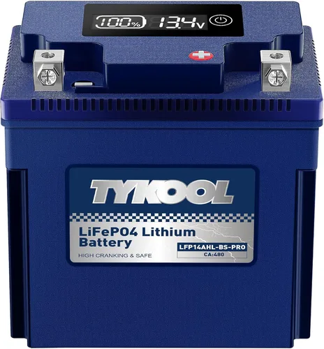 Vista 15 de TYKOOL YTX7A-BS -Pro 12.8V 4Ah 240CCA Batería de litio de alto rendimiento para Powersports con Smart BMS, compatible con motocicleta, ATV, UTV