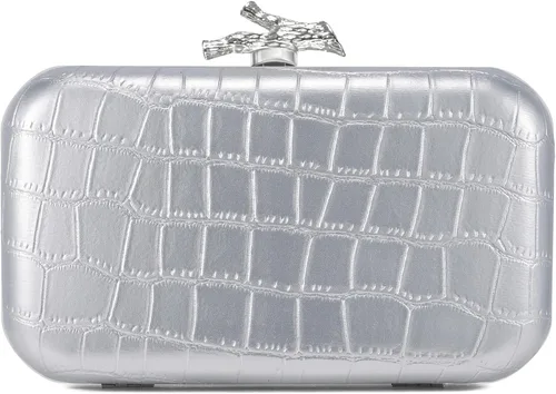 Vista 10 de CHUNLI Clutch Purses for Women Evening/Wedding Chic Woven Bag Formal PU Leather Purse Designer Handbags for Women