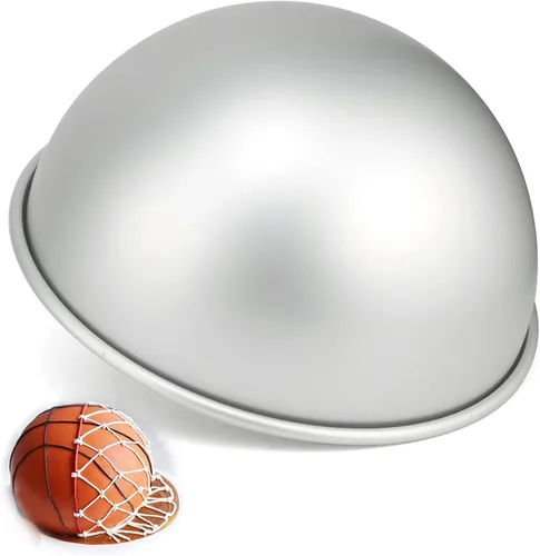 Vista 12 de Bandeja para pastel de 5 pulgadas con cúpula, 2 piezas, Molde de pastel de fútbol, Molde de pastel de hemisferio, Molde de pastel de fútbol 3D