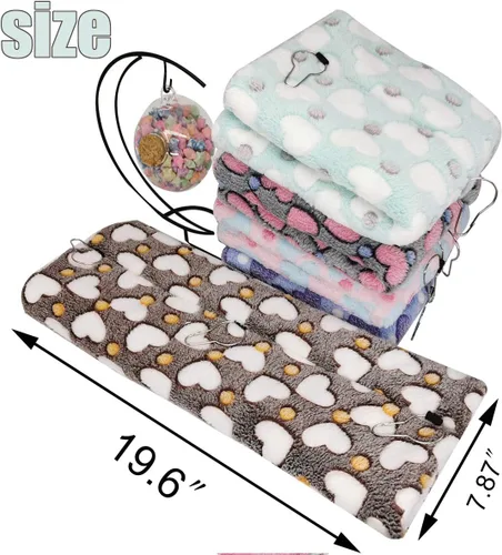 Vista 2 de LEFTSTARER Accesorios para conejillos de indias, accesorios para jaula de planeador de azúcar, juguetes para ratas de hámster, hamaca, hurón, túnel