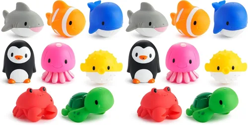 Vista 7 de Juguete lanzaagua para baño de Munchkin, 5", Amigos del corral