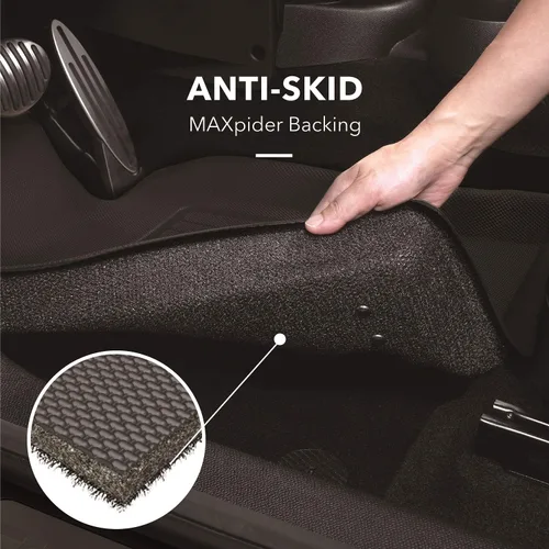 Vista 3 de 3D MAXpider Alfombrilla Kagu de ajuste personalizado (negro) compatible con Nissan Altima 2019-2025 - Segunda fila