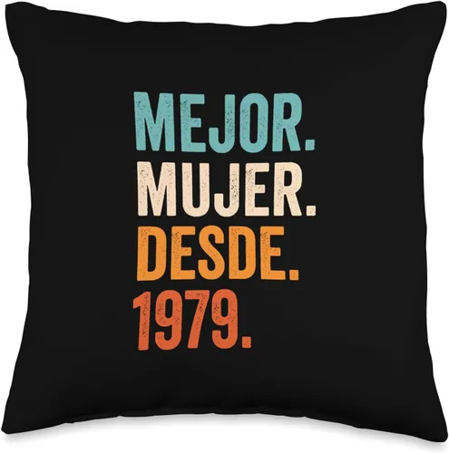 Regalos para 43 aniversario de boda 43 años Mejor Mujer Desde 1979 | 43 aniversario de boda, 43 años, 16 x 16 pulgadas, multicolor