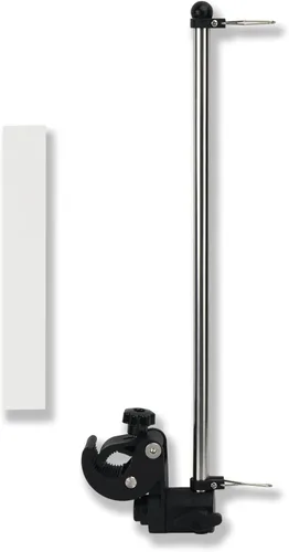 Vista 7 de Bastón de púlpito de barco de acero inoxidable para montaje en riel (7/8" - 1-1/4"), asta de bandera marina de yate de barco (1 unidad)