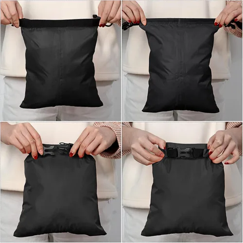 Vista 4 de Juego de bolsas secas impermeables de 15 L+ 8 L +5 L+4 L+3 L+ 2 L sacos ligeros y correa de hombro larga ajustable para kayak, rafting, canotaje
