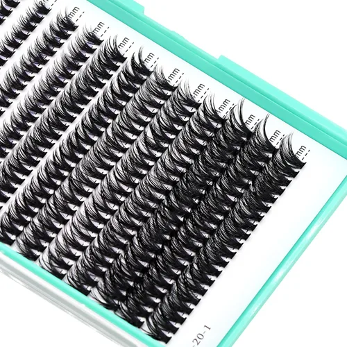 Vista 24 de Bodermincer 7D/10D/20D/30D/40D/50D/60D/80D/100D Rizo D, 240 unidades, extensiones de pestañas postizas, individuales y en racimo, pestañas falsas