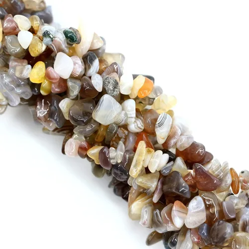 Vista 8 de 260 piezas de cuentas de cristal de amazonita natural en forma de astilla de 5 mm a 8 mm, cuentas de gemas irregulares con agujeros para hacer