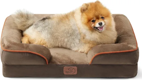 Vista 118 de Bedsure - Cama ortopédica para perros de tamaño grande - Cama impermeable para perros grandes y gatos, sofá de confort para perros con funda