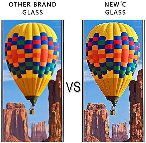 Vista 6 de NEW'C Paquete de 3 protectores de pantalla diseñados para Nintendo Switch (modelo OLED), vidrio templado, compatible con fundas, antiarañazos, sin