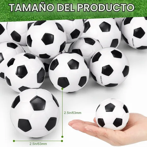 Vista 3 de Vinsot - Paquete de 48 pelotas de fútbol a granel de espuma pequeña de 2.5 pulgadas
