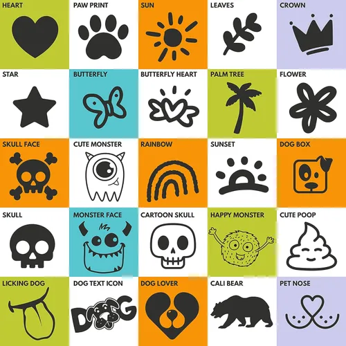 Vista 6 de Etiquetas de perro silenciosas y de doble cara, grabadas profundamente, personalizadas, con gran personalización, que brillan en la oscuridad