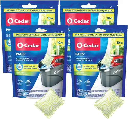 Vista 11 de O-Cedar Paquetes de limpieza de piso 20 unidades con aroma cítrico 10 unidades (2 paquetes)