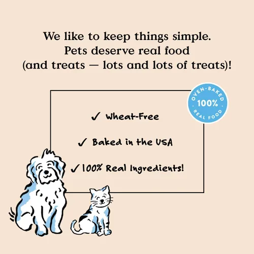 Vista 3 de Bocce's Bakery Golosinas Horneadas Bac'N Nutty para Perros, Golosinas Diarias sin Trigo para Perros, Hechas con Ingredientes Reales, Horneadas