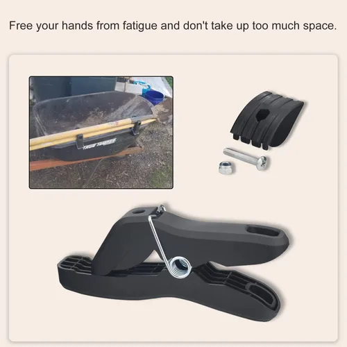 Vista 4 de Soporte universal para herramientas Aerocart, para Worx Aerocart, Gorilla Work Wagon, para herramientas de transporte, pala, horquilla, etc.