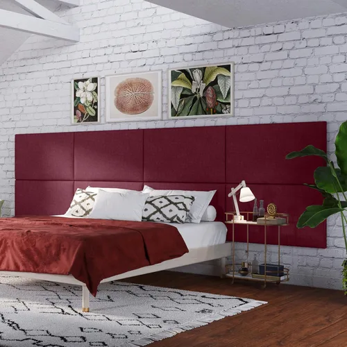 Vista 400 de Jaxx Panelist - Cabecero acolchado moderno, juego de 4 paneles para montar en la pared (cada uno de 11.25 x 38 pulgadas), tamaño King