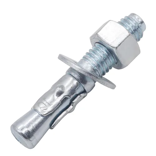 Vista 28 de Anclaje de cuña de 1/2" x 2-3/4", solo para cemento y hormigón, tornillos de acero al carbono galvanizados y pernos de retraso (10 unidades)