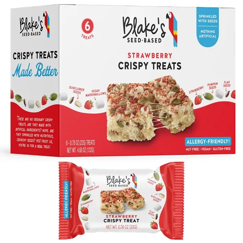 Vista 18 de Blake’s Seed Based, Chocolate Chip - Golosinas de arroz crujiente con chispas de chocolate, sin nueces, gluten, lácteos, ni soya; snack saludable
