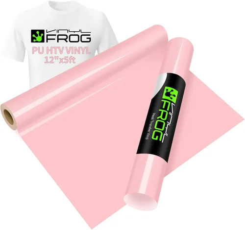 Vista 71 de VINYL FROG Paquete de 6 rollos de vinilo HTV de 12 x 3 pies de transferencia de calor para camisetas, amarillo, granate, camello, vinilo