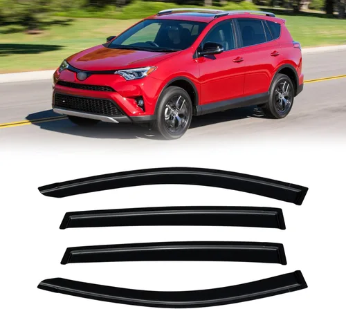 Vista 150 de Visera de ventana para Jeep Cherokee 1984-2001 (Excluye Modelo Limited), Protectores Guards Shields de lluvia de canal exterior, Deflector