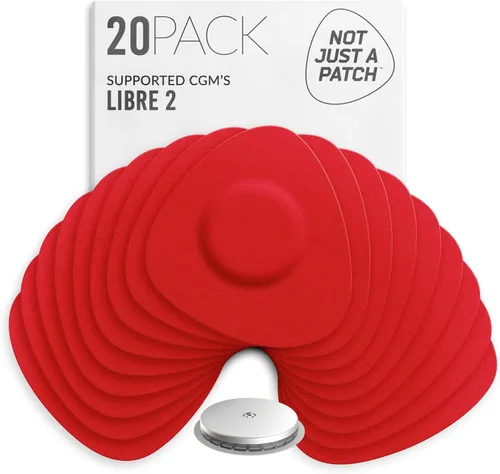 Vista 8 de Not Just A Patch Freestyle Libre - Juego de 2 fundas para sensores (paquete de 20) Lingo CGM para Freestyle Libre 2 - Resistente al agua y duradero