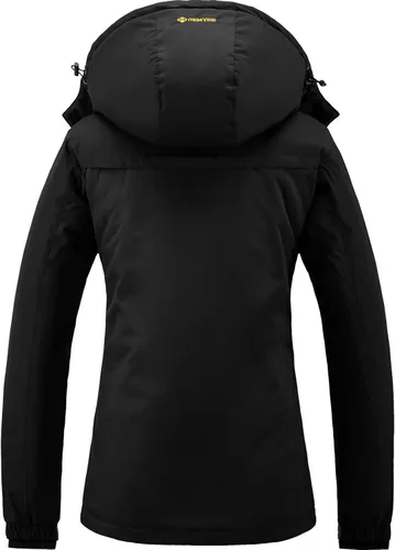 Vista 2 de GEMYSE Chaqueta de nieve impermeable de montaña para mujer chaqueta impermeable de invierno a prueba de viento Nieve