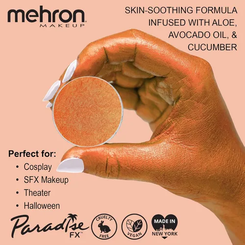 Vista 43 de Maquillaje Mehron Paradise AQ - Recambio de maquillaje (0.25 onzas) (Fucsia metálico)