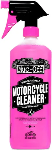 Muc Off 664US Nano-Tech Limpiador de motocicleta, 1 litro, spray de limpieza biodegradable de acción rápida, seguro en todas las superficies y todo