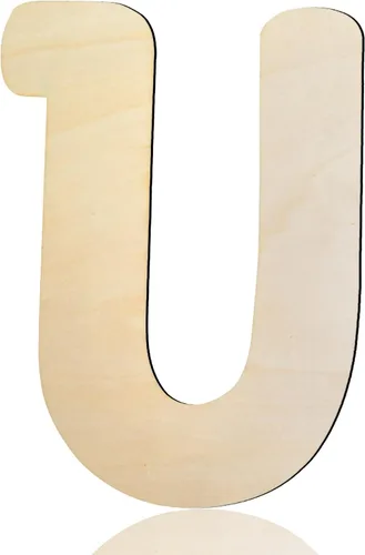 Vista 27 de Letras de Madera de 8 Pulgadas Letra de Madera A de 1/5 Pulgada de Grosor Recortes Letras del Alfabeto de Madera Sin Terminar para Decoración