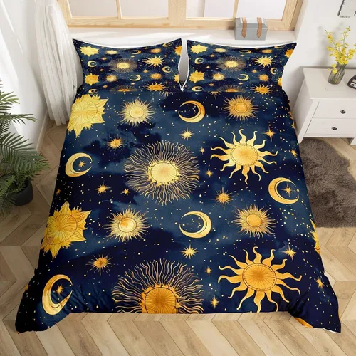 Vista 9 de Funda de edredón de calavera de azúcar, tamaño individual, juego de ropa de cama bohemio de cachemira gótica, funda de edredón exótica bohemia