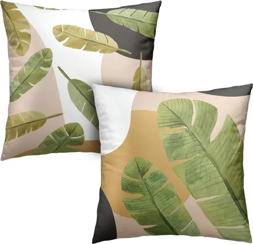 Vista 19 de Juego de 2 fundas de almohada con diseño de rayas de cebra de 18 x 18 pulgadas, fundas de almohada cuadradas decorativas en blanco y negro, fundas