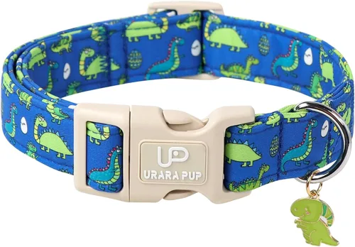 Vista 27 de Collar de algodón para perro de verano con hebilla de metal, collar de regalo para niñas o niños pequeños, medianos y grandes, lindos collares