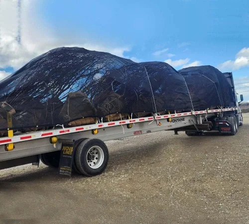 Vista 42 de Lona de malla negra 70% con ojales., Negro