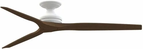 Vista 12 de Fanimation Spitfire DC Custom 64 inch Flush Indoor/Outdoor Ceiling Fan - Antique Graphite with Black blades