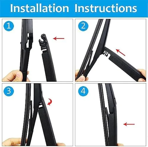 Vista 5 de 14"Rear Wiper Arm Blade kit Replacement, For Opel Zafira 2011-2019 Rear Wiper Blade Wiper Arm