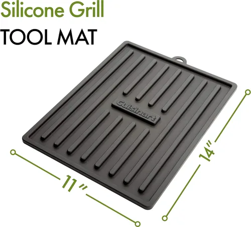Vista 3 de Cuisinart CTM-820 - Alfombrilla de silicona para herramientas, 11 x 14 pulgadas, color negro