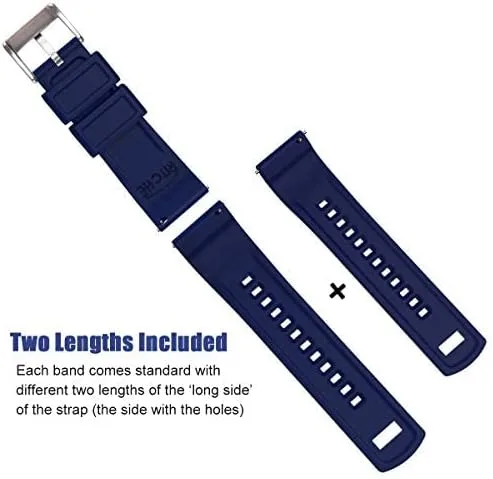 Vista 5 de Ritche - Bandas de silicona para reloj de 1819 20 21 22 23 y 24 mm de liberación rápida de hule para hombre