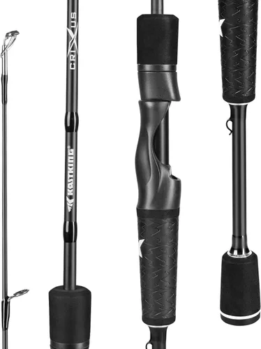 Vista 10 de KastKing Crixus Fishing Rods,IM6 Graphite Spinning Rod & Casting Rod W/Zirconium Oxide Ring Stainless Steel Guides, SuperPolymer Handle