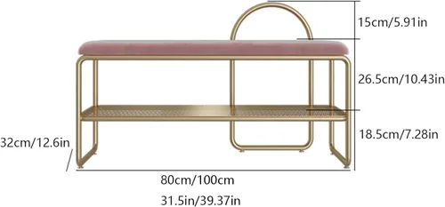 Vista 3 de Storage Benches Shoe Bench, Shoe Storage Bench,Storage Benches, Stable Shoe Rack with Cushion Padded Seat, Storage Shoe Shelf for Entryway, Living