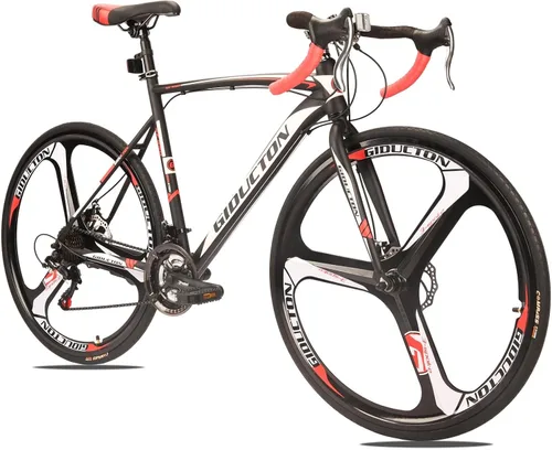 Eurobike OBK XC550 - Bicicleta de carretera, ruedas 700C, 21 velocidades, frenos a disco, bicicleta para hombre o mujer.