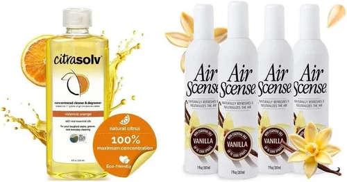 Citra Solv & Air Scense | Paquete especial | Limpiador concentrado y desengrasante | Ambientador de aire de aceite esencial | Limpiador doméstico
