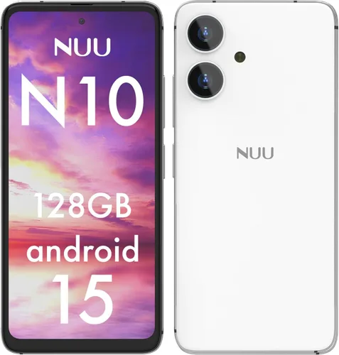 Vista 10 de NUU Teléfono celular básico N10 para T-Mobile, Mint, Metro, Qlink, Tello y más 4 GB/128 GB, perfecto para adolescentes, Dual SIM 4G, Octa-Core 6.6