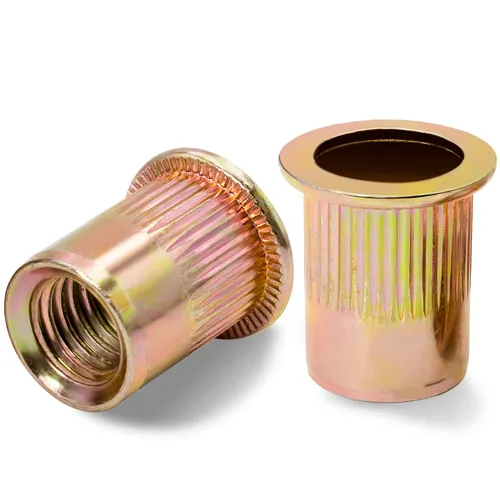 Vista 9 de Kit surtido de tuercas de remache métricas (230 unidades), M3 M4 M5 M6 M8 M10 M12 Juego de tuercas remachables de cabeza plana, acabado galvanizado