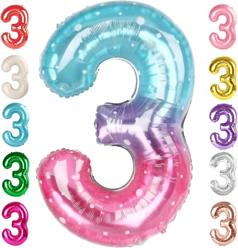 Vista 72 de Globos del números 0 de 40 pulgadas para formar los números 10, 20, 30, 40, 50, 60, 70, 80, 90, 100, para decoración de cumpleaños, bodas, eventos