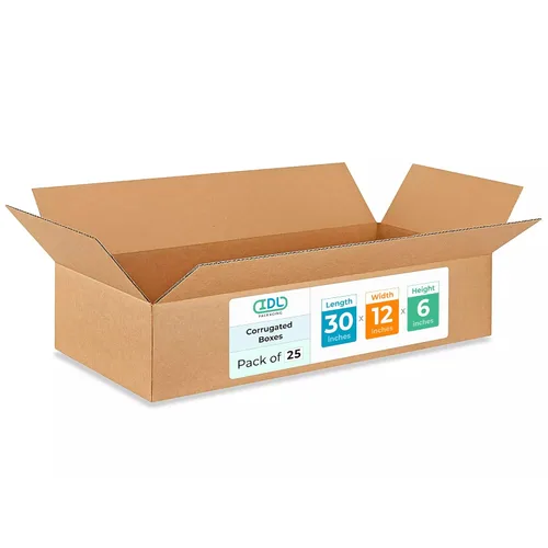 Vista 84 de IDL Packaging Paquete de 5 cajas de envío altas de 8 x 8 x 48 pulgadas, extra resistentes de 200 libras frente a caja regular, cajas de mudanza