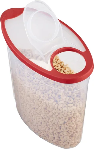 Vista 5 de Rubbermaid Flex and Seal Recipiente de almacenamiento de alimentos, 1.5 galones, recipiente para cereales, paquete de 4