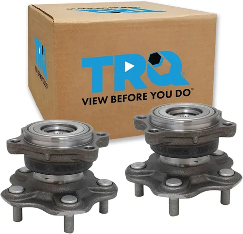Vista 140 de TRQ Juego de 2 rodamientos de rueda delantera y conjunto de cubo compatible con Tesla 3 2020 Y 2018-2019