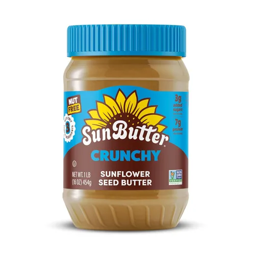Vista 13 de SunButter Mantequilla de semillas de girasol con chocolate, 16 oz de untable sin nueces con 7g de proteína vegetal, sabor rico y sabroso tostado