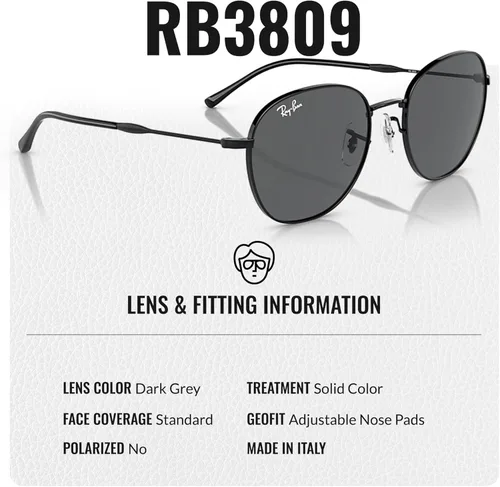 Vista 4 de Ray-Ban RB3809 Phantos Shape Gafas de sol con kit oficial de gafas